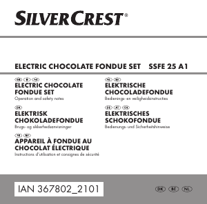 Bruksanvisning SilverCrest IAN 367802 Fondue