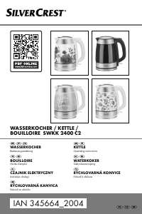 Bedienungsanleitung SilverCrest IAN 345664 Wasserkocher