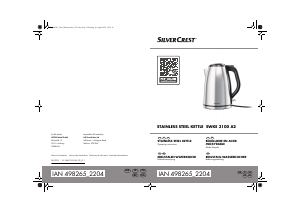 Mode d’emploi SilverCrest IAN 498265 Bouilloire