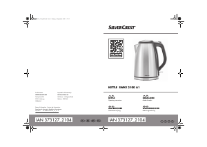 Mode d’emploi SilverCrest IAN 373127 Bouilloire