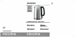 Bedienungsanleitung SilverCrest IAN 390706 Wasserkocher