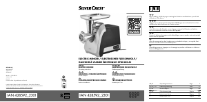 Mode d’emploi SilverCrest IAN 428592 Hachoir à viande