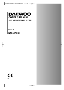 Bruksanvisning Daewoo DSB-071LH Luftkonditionering