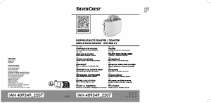 Εγχειρίδιο SilverCrest IAN 409349 Φρυγανιέρα