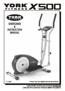 Bruksanvisning York Fitness X500 Crosstrainer