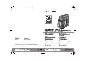 Manual SilverCrest IAN 389967 Stand Mixer