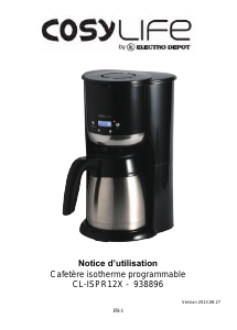 Mode d’emploi Cosylife CL-ISPR12X Cafetière