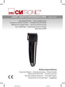 Mode d’emploi Clatronic HSM/R 3827 Tondeuse à barbe