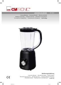 Manual de uso Clatronic UM 3826 Batidora