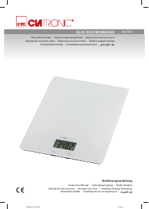Manuale Clatronic KW 3820 Bilancia da cucina