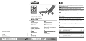Brugsanvisning Florabest IAN 353353 Havestol