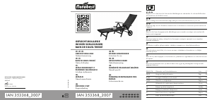 Brugsanvisning Florabest IAN 353368 Havestol