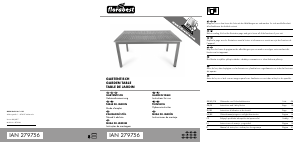 Manual Florabest IAN 279756 Mesa de jardim