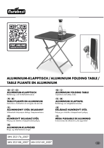Mode d’emploi Florabest IAN 352169 Table de jardin