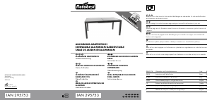 Manual Florabest IAN 295753 Mesa de jardim
