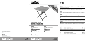 Manual Florabest IAN 295703 Mesa de jardim