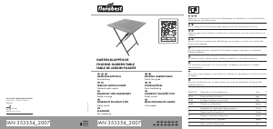 Mode d’emploi Florabest IAN 353354 Table de jardin