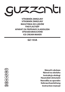 Bedienungsanleitung Guzzanti GZ 153A Eismaschine