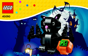 Manual Lego set 40090 Holiday & Events Halloween bat