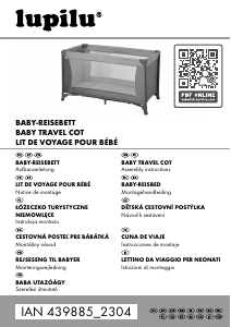 Mode d’emploi Lupilu IAN 439885 Lit bébé