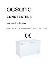 Mode d’emploi Oceanic OCEACCF300AP Congélateur