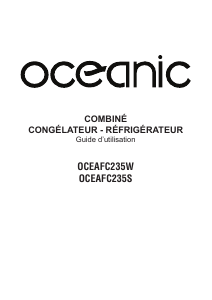 Mode d’emploi Oceanic OCEAFC235S Réfrigérateur combiné