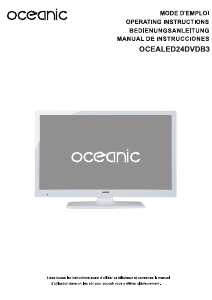 Manual de uso Oceanic OCEALED24DVDB3 Televisor de LED