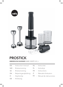 Brugsanvisning Wilfa IM4B-1000FP Prostick Stavblender