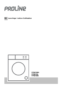 Mode d’emploi Proline FP 601 WH Lave-linge