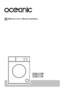 Mode d’emploi Oceanic OCEALL714S Lave-linge