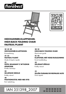 Brugsanvisning Florabest IAN 351398 Havestol