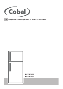 Mode d’emploi Cobal REFR0092 Réfrigérateur combiné