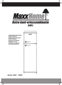 Manual MaxxHome 22001 Fridge-Freezer