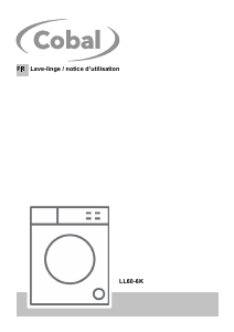 Mode d’emploi Cobal LL60-6K Lave-linge