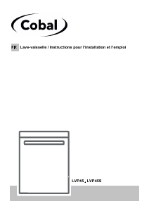 Mode d’emploi Cobal LVP45 Lave-vaisselle
