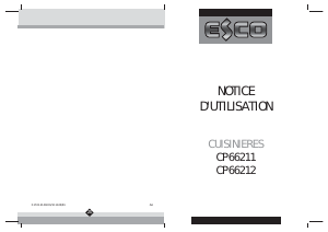 Mode d’emploi Esco CP66212B Cuisinière