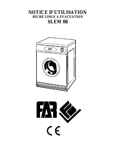 Mode d’emploi FAR SLEM08 Sèche-linge