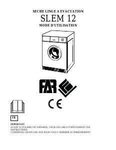 Mode d’emploi FAR SLEM12 Sèche-linge