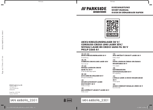 Manuale Parkside IAN 448696 Livella laser