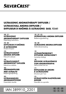 Használati útmutató SilverCrest IAN 389910 Aromapárologtató