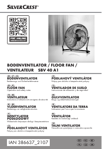 Manual de uso SilverCrest IAN 386637 Ventilador