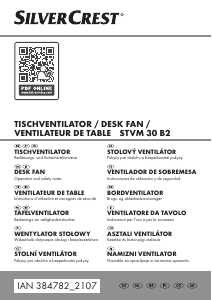 Manuale SilverCrest IAN 384782 Ventilatore