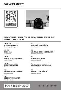 Manuale SilverCrest IAN 446369 Ventilatore