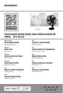 Manuale SilverCrest IAN 446371 Ventilatore