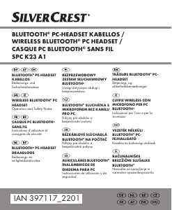 Használati útmutató SilverCrest IAN 397117 Mikrofonos fejhallgató