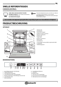 Handleiding Bauknecht BCIO 3T344 DEL Vaatwasser