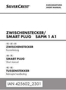 Bedienungsanleitung SilverCrest IAN 425602 Intelligente Steckdose