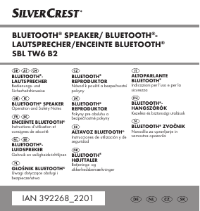 Brugsanvisning SilverCrest IAN 392268 Højttaler
