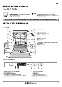 Handleiding Bauknecht BIO 3T333 DELM Vaatwasser