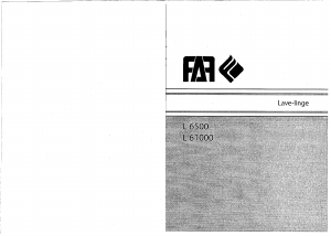 Mode d’emploi FAR L6500 Lave-linge